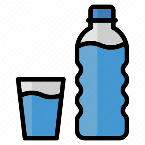 Bottle Healthy Hydration Water Icon