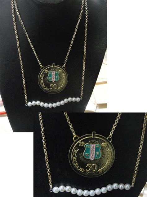 Aka Golden Soror 20 Pearls Pendant