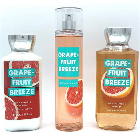Bath And Body Works Grapefruit Breeze Body Lotion Shower Gel And Fine