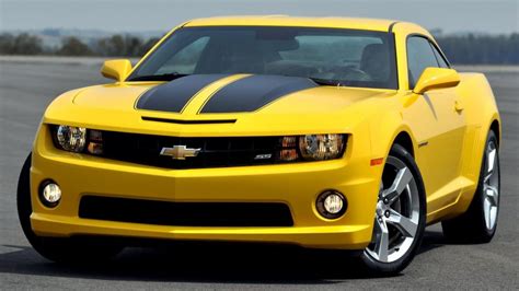 Yellow Chevy Camaro Ss With Black Stripes Hd Wallpaper 4k Ultra Hd Hd