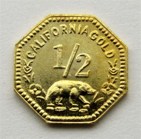 Hart;s coins of the west ngc ms6. 1855 1/2 FRACTIONAL CALIFORNIA GOLD OCTAGON - Premier ...