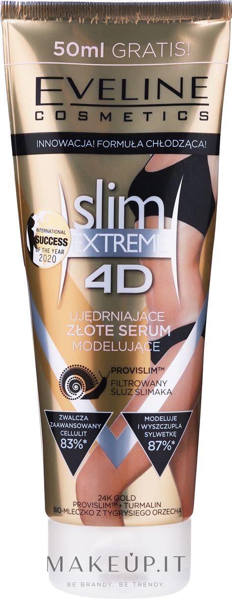 eveline cosmetics slim extreme 4d gold serum slimming and shaping siero anticellulite con oro