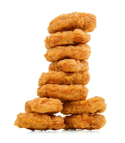 Macro Of Fried Chicken Nuggets On White Background Ck Public Health