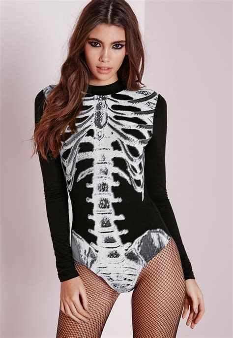 Skeleton Halloween Costumes You Can Make With A Bodysuit Popsugar Fashion Photo 7