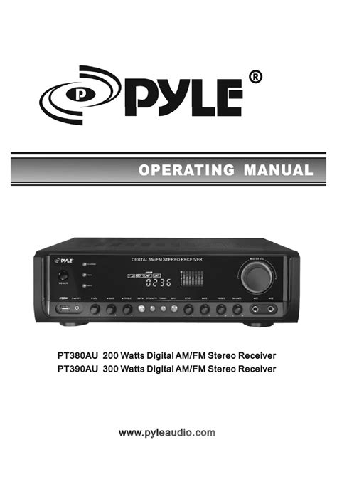 Pyle Pt390au Manual Pdf Download Manualslib