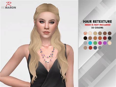 Sims 4 Hairs The Sims Resource Wings On0510 Hair Retextured By Remaron