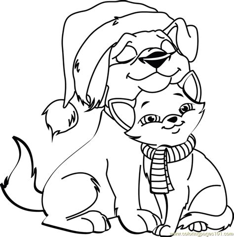 Free Coloring Pages Of Dogs And Cats