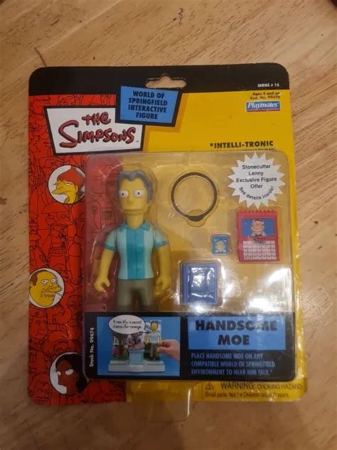 Playmates The Simpsons World Springfield Handsome Moe Interactive Figure New 2412 Picclick