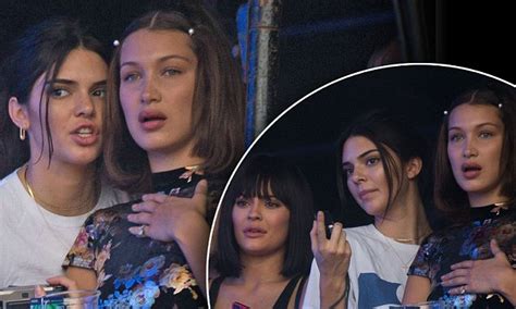 Bella Hadid Kendall Jenner And Kylie Jenner Attend Wireless Daily Mail