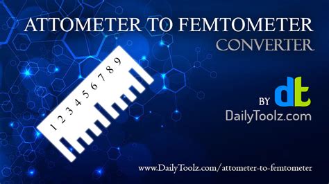Am To Fm Converter Attometer To Femtometer Conversion