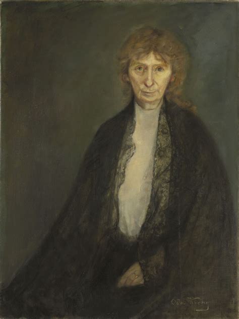 Oda Krohg Portrait Of The Author Rota Margrethe Vullum