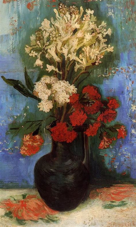 Fast shipping, custom framing, and discounts you'll love! Vase with Carnations and Other Flowers by Vincent Van Gogh ...