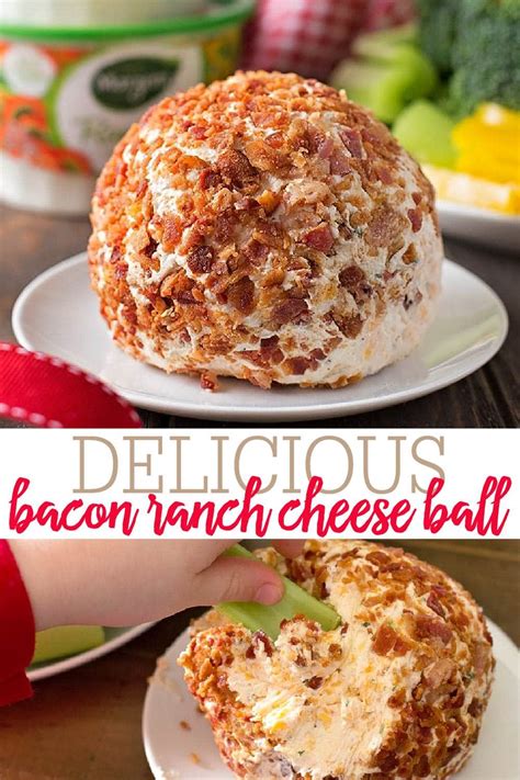 Bacon Ranch Cheese Ball Recipe Video Lil Luna