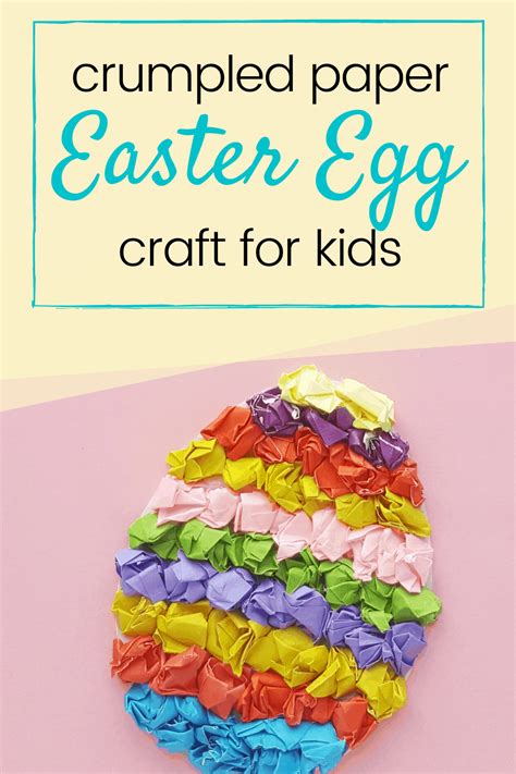 Tissue Paper Easter Egg Craft Easter Crafts Preschool Easy Easter