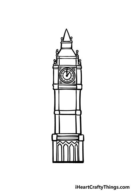 Big Ben Drawing How To Draw Big Ben Step By Step Vlrengbr