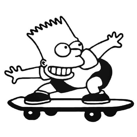 Bart Simpson 3 Decal Sticker Decalfly