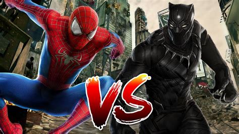Spider Man Vs Black Panther Who Wins Man Vs Black Panther Spiderman