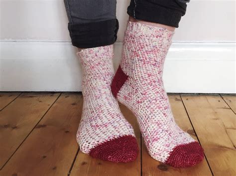Crochet Pattern Sweetheart Socks Vicki Brown Designs