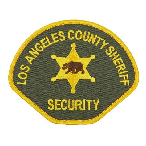 los angeles county sheriff security shoulder patch sheriffs relief association