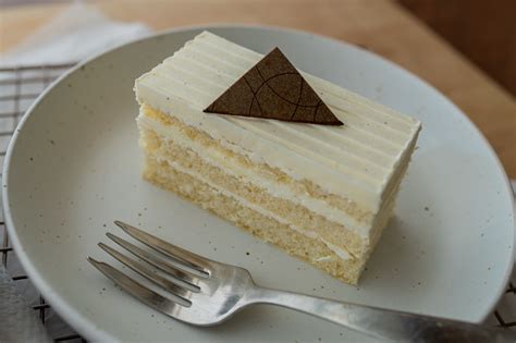 Vanilla Cake Slice Bon Ton Bakery