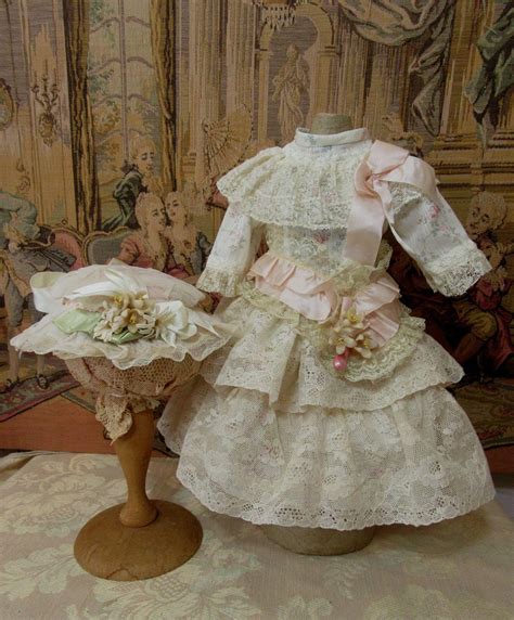 Marvelous Doll Costume Antique Lace Frills Emmies Antique Doll