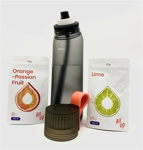 Air up trinkflasche (650ml) + 25l geschmack! air up Starter Set Wasserflasche Trinkflasche Sportflasche ...