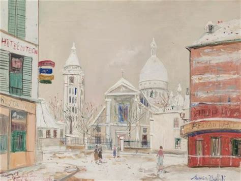 Maurice Utrillo Le Sacré Cœur De Montmartre Et Léglise Saint Pierre