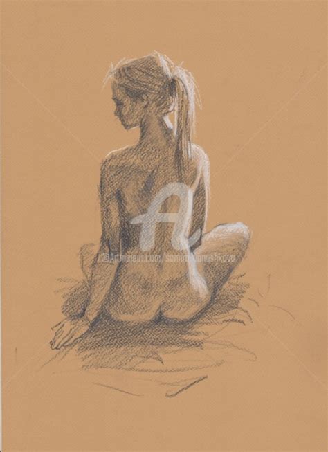 Nude Erotic Art Resim Samira Yanushkova tarafından Artmajeur