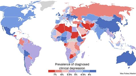 Which Countries Have The Highest Rate Of Diagnosed Depression