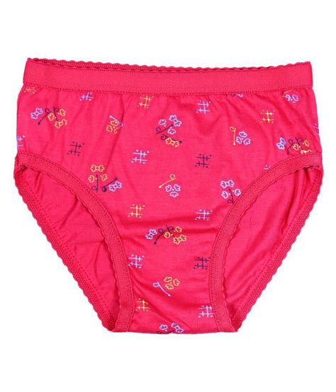 1ly garments girls printed brief panties in 100 soft cotton multicolored pack of 10 pieces