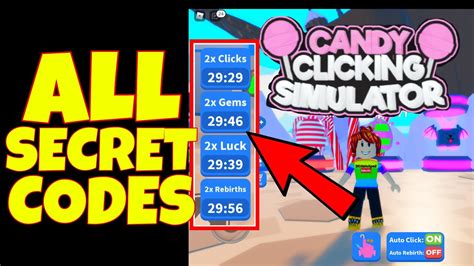 New Free Codes Candy Clicking Simulator Free Clicks Free Boost