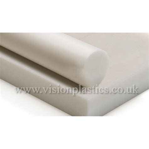 40mm Thick Natural Delrin Acetal Sheet 500mm X 1000mm