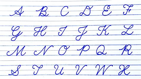 How To Write English Capital Letters In Cursive Writing How To Write