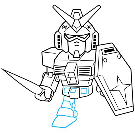 How To Draw A Chibi Sd Gundam Really Easy Drawing Tutorial