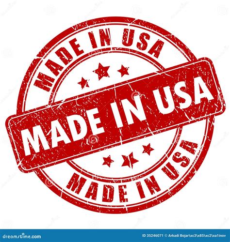 Made In Usa Stamp Stock Vector Image Of Stamp Manufactured 35246071
