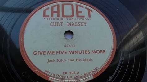 Curt Massey 78rpm Single 10 Inch Cadet Records Cr 205 Give Me Five