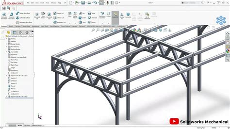 Truss Frame Structure 287 Design With Ajay Solidworksdesignwithajay