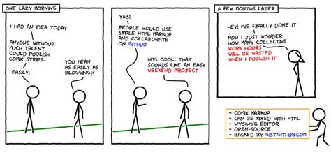 Create Your Own Xkcd Style Comics Using HTML Markup Simple Html Comic Generator Words