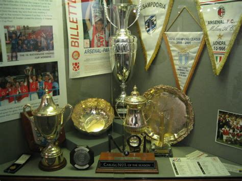 Arsenal Fc Trophies At Arsenal Museum A Photo On Flickriver