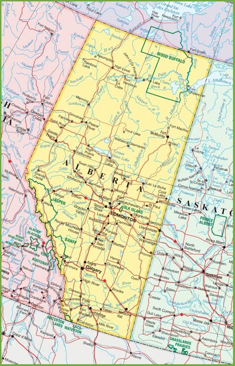 Printable Alberta Road Map Printable Maps