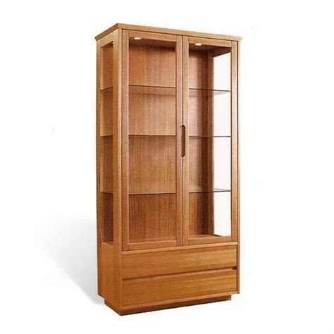 Brown Hinged Wooden Display Cabinet Polished At Rs 950square Feet In