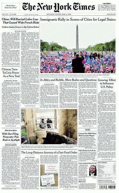 Finding newspaper articles for your mla humanities paper is an excellent way to add current information to your discussion. Newspaper Front Page Example | Newspaper front pages ...