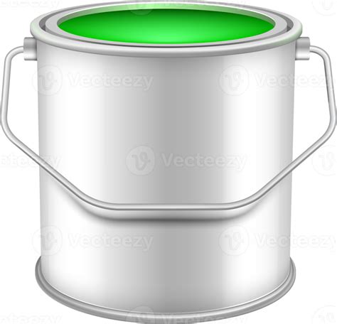 Opened Can With Green Wall Paint 11421324 Png