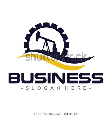 Oil Gass Refinery Logo Design Vector Stock Vector Royalty Free