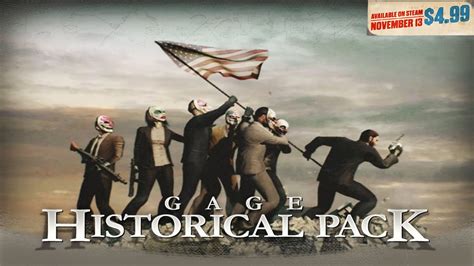 Payday 2 Gage Historical Pack Preview Day 1 Youtube