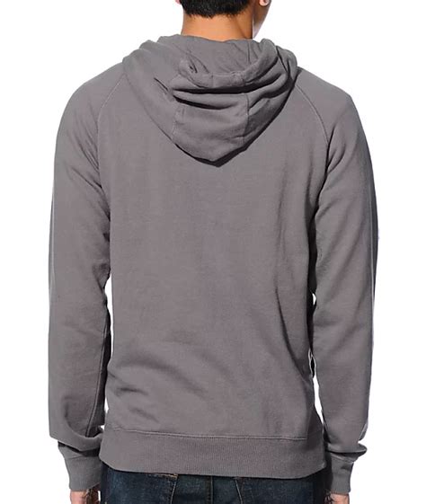 Volcom Programmer Charcoal Henley Pullover Hoodie Zumiez