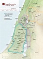 Map of Holy land in Jesus time - Map of the Holy land in the time of ...