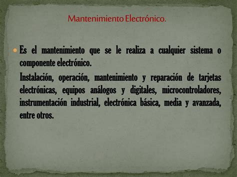 Ppt Plan De Mantenimiento Powerpoint Presentation Free Download