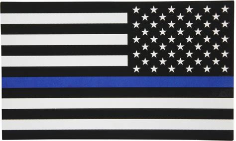 Thin Blue Line American Flag Wallpaper