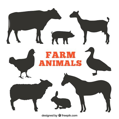 Free Printable Farm Animal Silhouettes Free Printable Templates